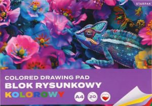 Výkresový blok A4/20 listů barevný chameleon STK F10