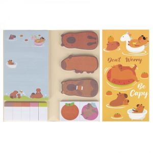 Zápisník + samolepicí záložky 200×100 kapybara STK PB 24/96