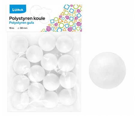 Polystyren koule 30mm 15ks