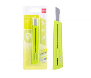 Nůž 126mm odlamovací DELI E2038 zelený