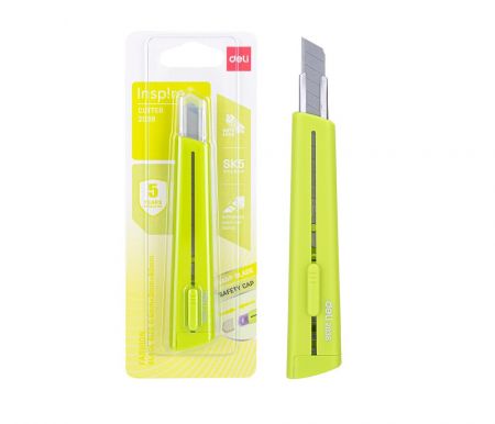 Nůž 126mm odlamovací DELI E2038 zelený