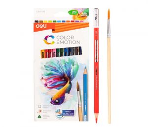 Pastelky DELI aquacolor 12 barev Color Emotion