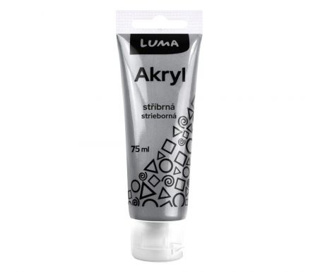 Barva akrylová METAL stříbrná 75ml