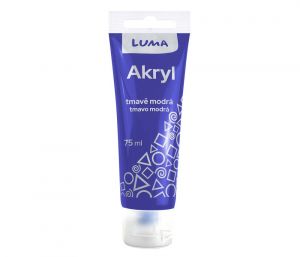 Barva akrylová modrá tmavě 75 ml