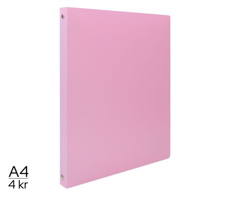 Pořadač LUMA A4 pastel 4 kroužkový fialový