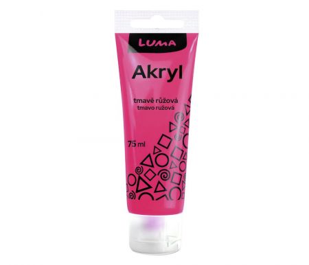 Barva akrylová růžová tmavě 75ml