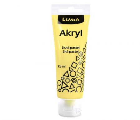 Barvy akrylové PASTEL žlutá 75ml
