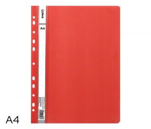 Rychlovazač A4 PP euro LUMA, červený