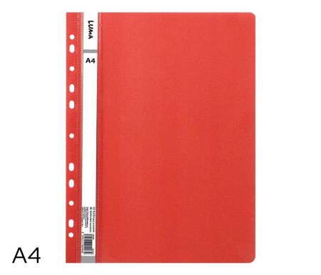 Rychlovazač A4 PP euro LUMA, červený