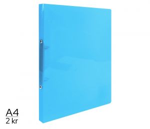 Pořadač LUMA A4 diagonální 2kroužkový modrý