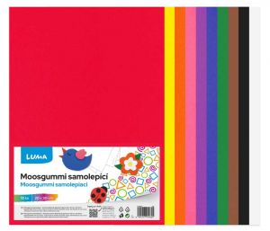 MOOSGUMMI A4 mix, samolepící, 10ks, LUMA