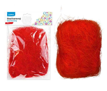 Sisal červený 30g