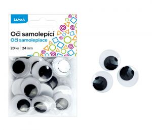 Oči kulaté 24mm, 20ks LUMA