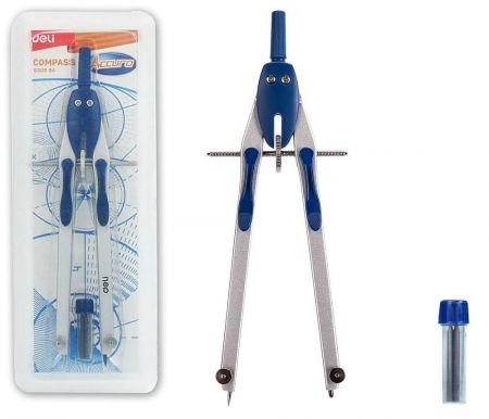 Kružítko kovové v krabičce ACCURO DELI EG30994