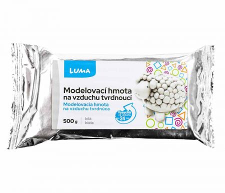 Modelovací hmota bílá, 500g LUMA