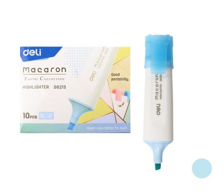 Zvýrazňovač DELI ES621S pastel modrý