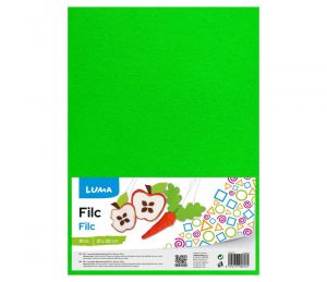 Filc A4 zelený světle LUMA, 10ks