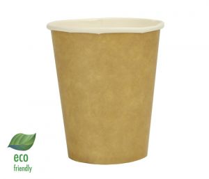 Nádobí - Kelímek papírový hnědý 250 ml, 20ks
