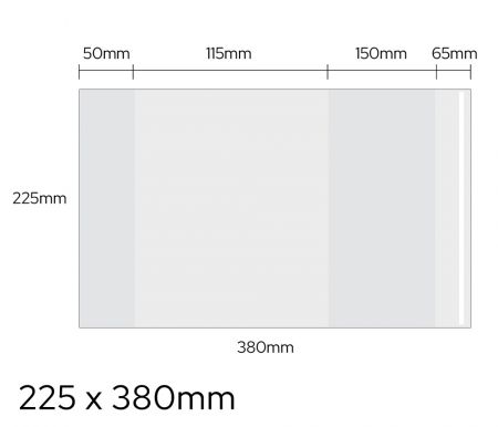 Obal univerzální 90mic, 225 x 380mm LUMA