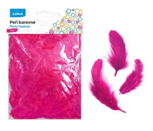 Peří barevné 10g purpurové LUMA