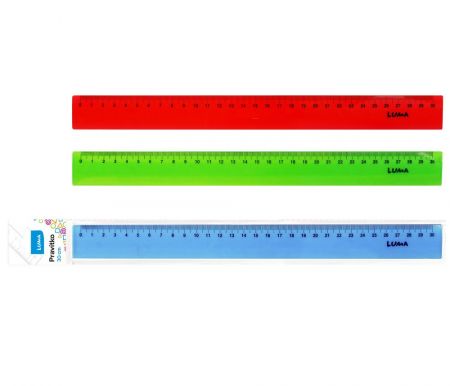Pravítko  30cm barevné, mix LUMA