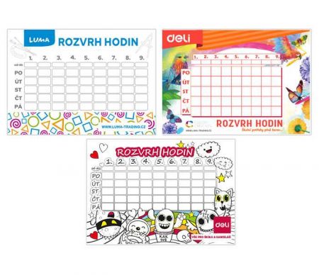 Rozvrh hodin CZ