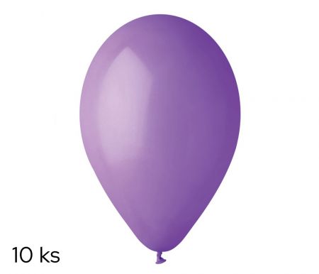 Balónky 10ks OBYČ. fialové