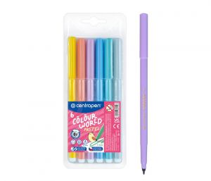Fix CENTROPEN 7550/ 6 barev trojhranné PASTEL