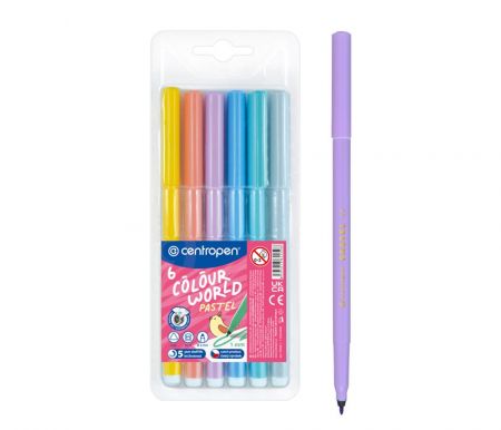Fix CENTROPEN 7550/ 6 barev trojhranné PASTEL