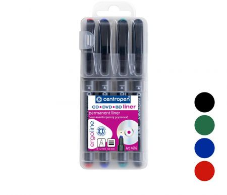 Popisovač CENTROPEN 4616/4 sada CD liner