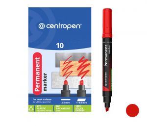 Popisovač CENTROPEN 8576 zkosený červený