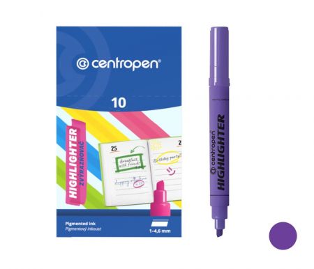 Zvýrazňovač CENTROPEN 8552 (8852) fialový