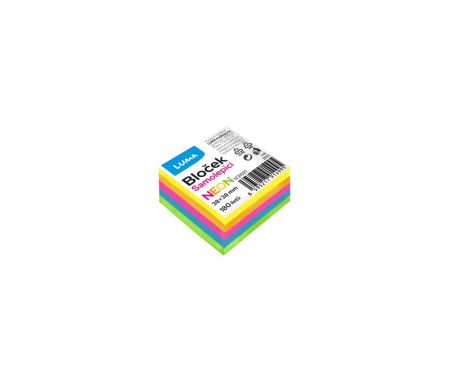 Bloček samolepící 38 x 38mm 180l NEON LUMA