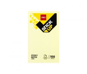 Bloček samolepící STICK UP žlutý 76 x 126mm DELI EA00553