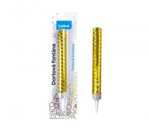 Fontána 12cm zlatá LUMA