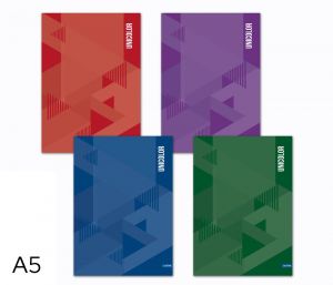 Kniha záznamová A5 linka 160l Unicolor mix