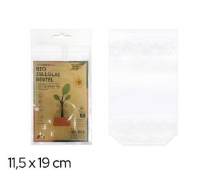Sáček celofán BIO 115 x 190mm - Krajka, 10ks
