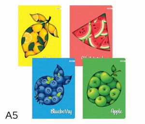 Sešit A5 linka 52l Neon fruits mix