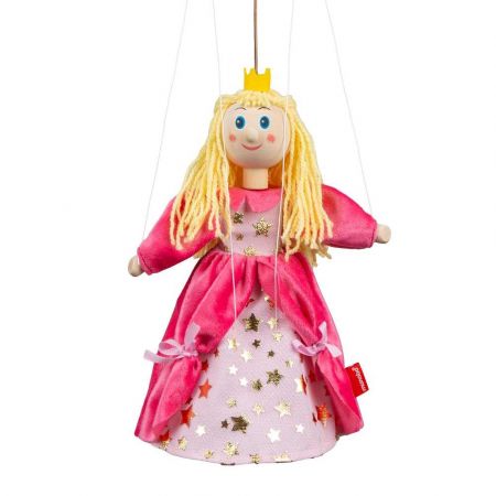 Princezna 20 cm, dřevěná loutka