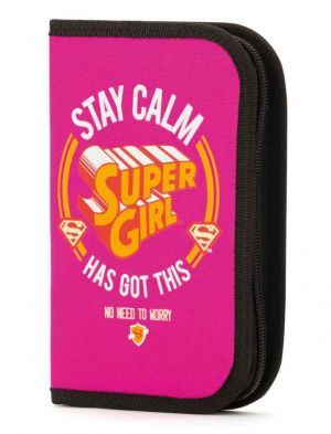 školní penál SuperGirl STAY CALM