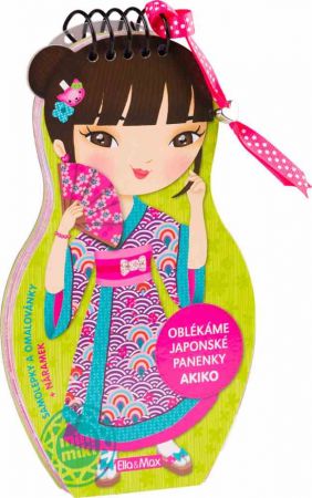 Oblékáme japonské panenky AKIKO omalovánky