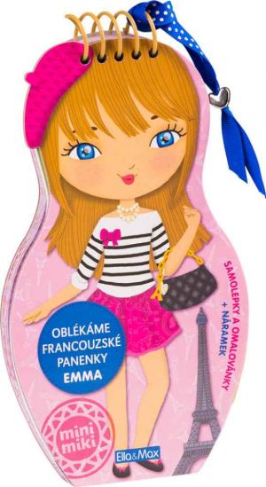 Oblékáme francouzské panenky EMMA omalovánky