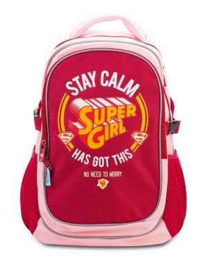 Školní batoh s pončem Supergirl – STAY CALM (Baagl)