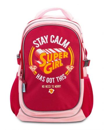 Školní batoh s pončem Supergirl – STAY CALM (Baagl)