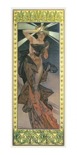 Pohled Alfons Mucha – Morning Star, dlouhý