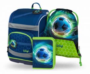 BAAGL SET 3 Zippy Plus Fotbalový míč: aktovka, penál, sáček GRS