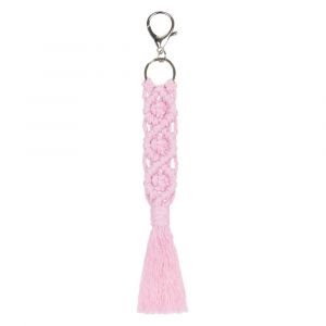 BAAGL Přívěsek Macrame růžový