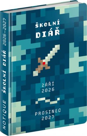 Diář školní Gamer (září 2026 – prosinec 2027), 9,8cm x 14,5cm, PGD-36961
