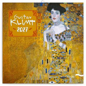 Kalendář nástěnný poznámkový Gustav Klimt 2027, 30cm x 30cm, PGP-36326-V