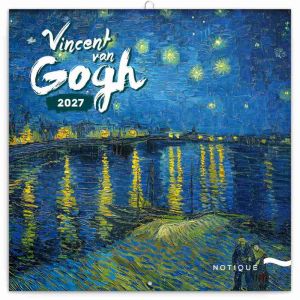 Kalendář nástěnný poznámkový Vincent van Gogh 2027, 30cm x 30cm, PGP-36328-V